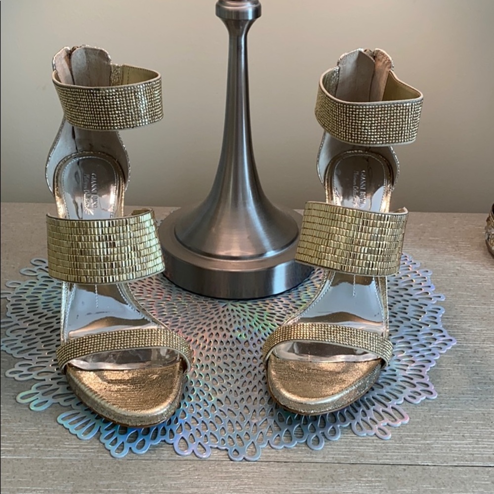 Gianni Bini Gold Dress Heels